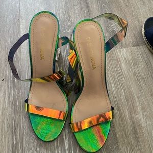 Fashion Nova iridescent heels